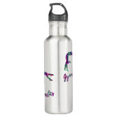 Wild Gymnastiek Meisje | Gymnastiek met dierenprin Waterfles (Achterkant)