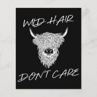 Wild Hair Don't Care Cow | lover-gift Flyer