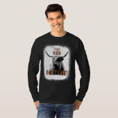 Wild Hair Don't Care Funny Cow Heifer Lover Bleach T-shirt (Voorkant volledig)