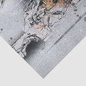 Wild Hair Vrouwen Artistiek Tissuepapier (Detail)