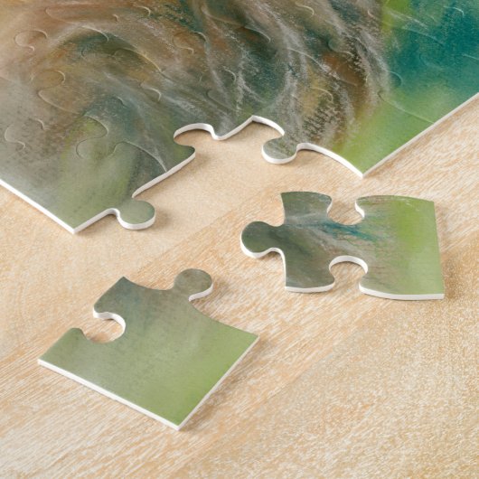 Wild Hare Exuberance Pastel Art Legpuzzel (Zijkant)