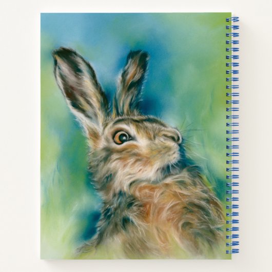 Wild Hare Exuberance Pastel Art Notitieboek (Achterkant)