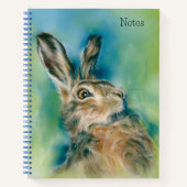 Wild Hare Exuberance Pastel Art Notitieboek (Voorkant)