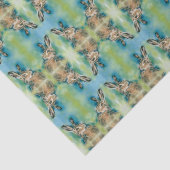 Wild Hare Exuberance Pastel Art Tissuepapier (Detail)