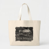 Wild Hare Hare Grote Tote Bag (Voorkant)