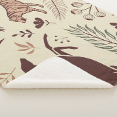 Wild Harmony – Luxe Dier & Botanisch Sherpa Deken (3/4)