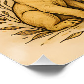 Wild Harmony: waar muziek en Natuur samenkomen Perfect Poster (Hoek)