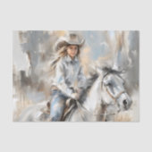 Wild Hart Cowgirl Decoupage Tissuepapier (Voorkant)