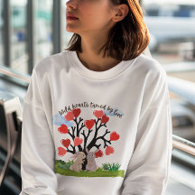 Wild hart getemd door liefdesmeisjes hoodie