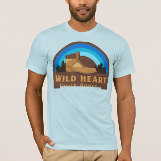 Wild hart, stoere laarzen t-shirt