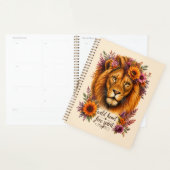 Wild Hart Vrije Geest Boho Bloem Leeuw Kunst Planner (Display)
