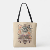 Wild Hart Woestijn Snelweg Carryall Tote Bag (Achterkant)