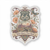 Wild Hart Woestijnzicht Decal Sticker (Voorkant)