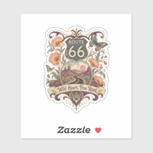 Wild Hart Woestijnzicht Decal Sticker