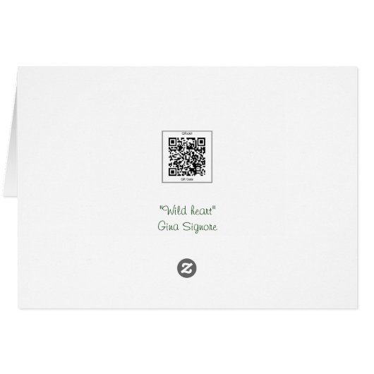 Wild hart, zonnebloempitekaart, liefde, bruiloft (Achterkant Horizontaal)