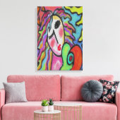 Wild Heart Abstract Digitaal Schilderen Canvas Afdruk (Insitu (Woonkamer))