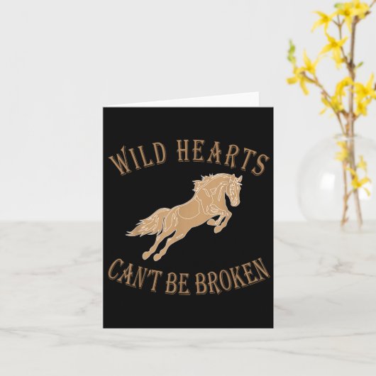 Wild Heart Can't Be Broken Funny S  Kaart (Gele Bloem)