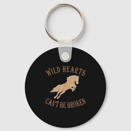 Wild Heart Can't Be Broken Funny S  Sleutelhanger (Voorkant)