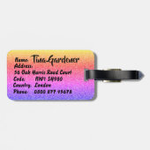 Wild Heart  Glitter Love Travel Bagagelabel (Achterkant horizontaal)