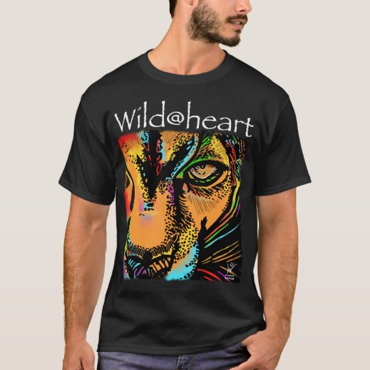 Wild@heart leeuwenregenboogdieren t-shirt (Voorkant)