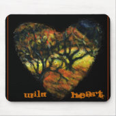 Wild Heart Mousepad met bomen Muismat (Voorkant)