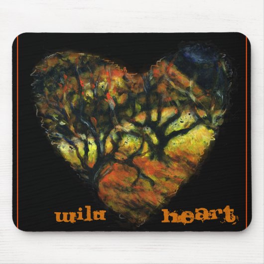 Wild Heart Mousepad met bomen Muismat (Voorkant)