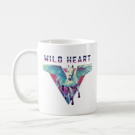 Wild Heart Rad Pegasus Koffiemok (Links)