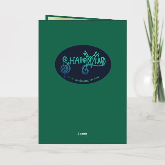 Wild Hearted Unicorn Kaart (Achterkant)