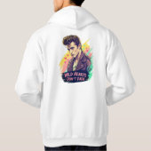 Wild Hearts Don’t Fade – Retro Graffiti Pop Art  Hoodie (Achterkant)