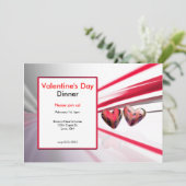 Wild Hearts Valentijnsdag Diner Kaart (Staand voorkant)