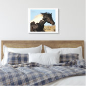 Wild hengst canvas Print (Insitu (Slaapkamer))