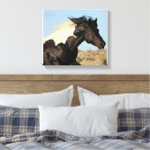 Wild hengst canvas Print (Insitu (Slaapkamer))