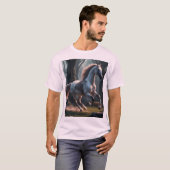 "Wild hengst T-shirt" T-shirt (Voorkant volledig)