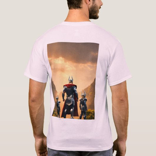 "Wild hengst T-shirt" T-shirt (Achterkant)