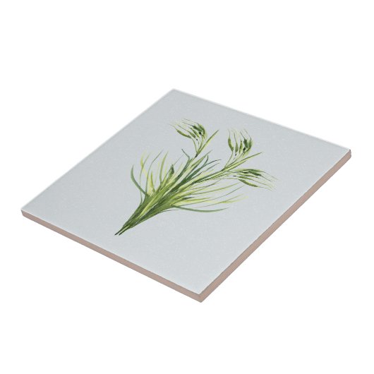 Wild Herb Accent Dusty Blue Tegeltje (Zijkant)