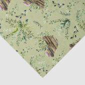 Wild Herb Sage met Waterverf van vogelpapier Tissuepapier (Detail)