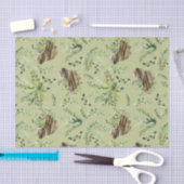 Wild Herb Sage met Waterverf van vogelpapier Tissuepapier (Craft)