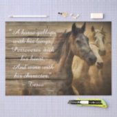 Wild Herd van Paarden Inspirerend citaat ontkoppel Tissuepapier (Craft)