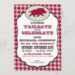 Wild Hog Birthday Uitnodiging