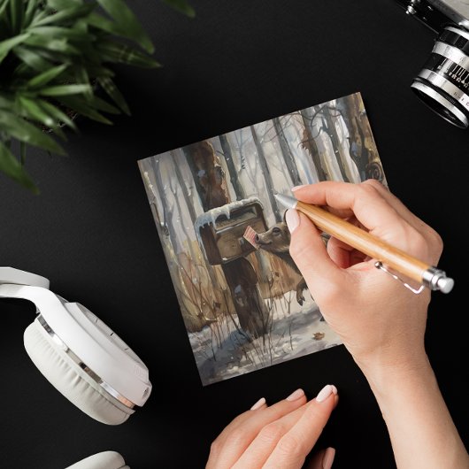 Wild hog mailing kerstkaart