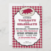 Wild Hog Verjaardag Uitnodiging (Voorkant)