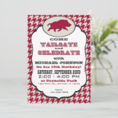 Wild Hog Verjaardag Uitnodiging (Staand voorkant)