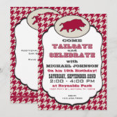 Wild Hog Verjaardag Uitnodiging (Voorkant / Achterkant)