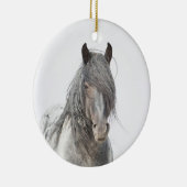 Wild Hoofbeats Ornament - Blue Zeus Portrait (Rechts)