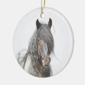 Wild Hoofbeats Ornament - Blue Zeus Portrait (Links)