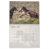 Wild Hoofbeats: Wilde paarden van Wyoming Calendar Kalender (Feb 2026)
