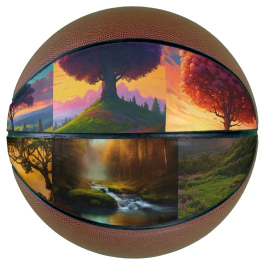 "Wild Hoops: Natuur-geïnspireerd basketbal voor Ou (Voorkant)