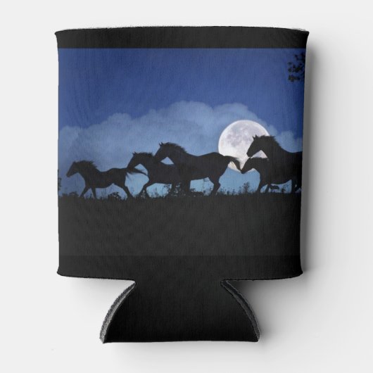 Wild Horse and Moon Cozy Cup Blikjeskoeler (Voorkant)