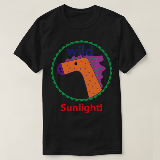 Wild Horse art Sunlight T-shirt (Design voorkant)