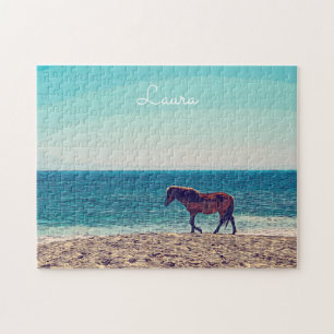 Wild Horse Beach Cute Personalized Legpuzzel
